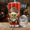 Baby Yoda U.S Marines Corps Tumbler Cup Custom Emblem Car Accessories