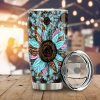 Leopard Tie Dye Sunflower Tumbler Cup Custom Car Decoration