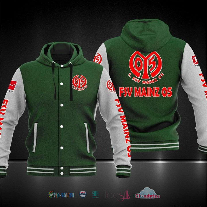 1. Fsv Mainz 05 Baseball Hoodie Jacket 1. Fsv Mainz 05 Baseball Hoodie Jacket