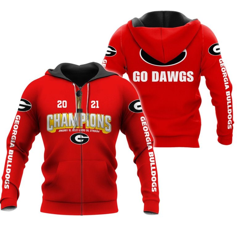 2021-Champions-Georgia-Bulldogs-Red-3D-Shirt-Hoodie-2