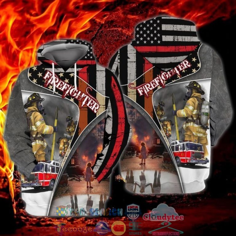 4Th-Of-July-Independence-Day-American-Firefighter-3D-Hoodie-2