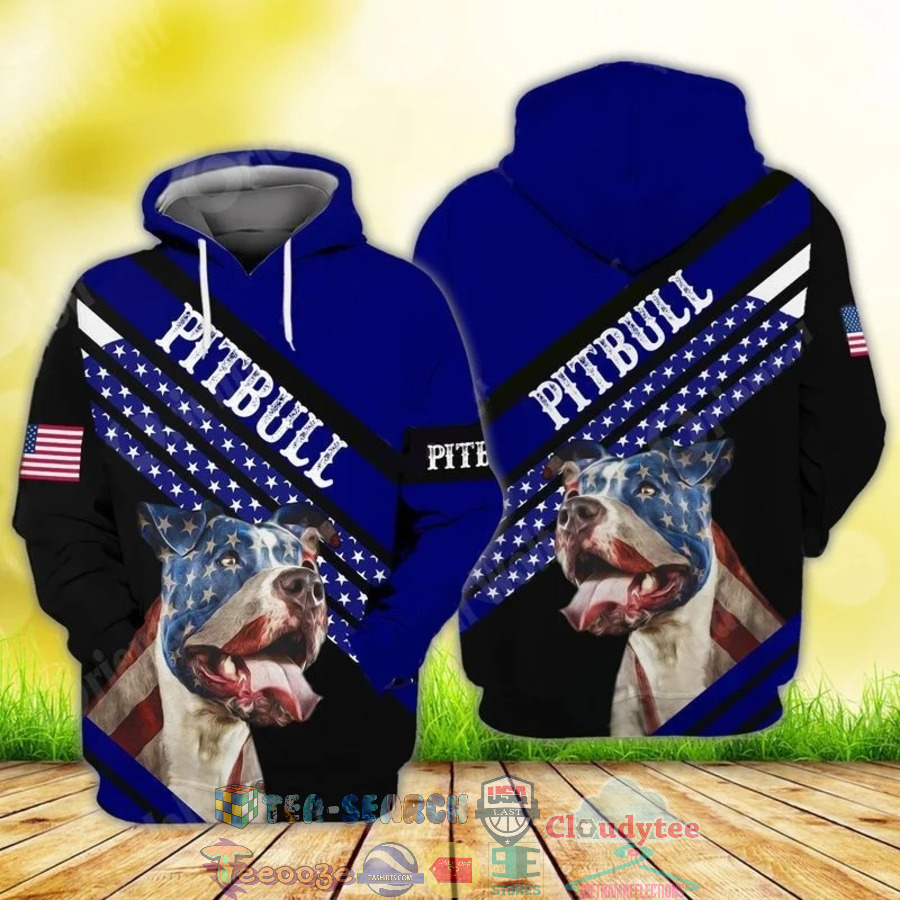 4Th Of July Independence Day American Flag Pitbull 3D Hoodie 4Th Of July Independence Day American Flag Pitbull 3D Hoodie