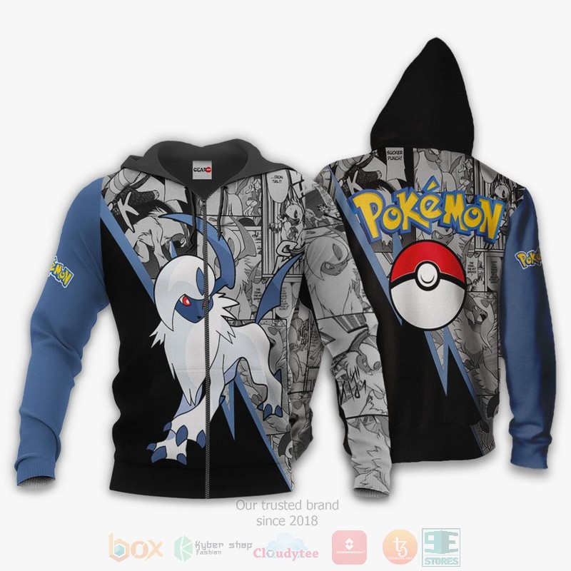 Absol Custom Pokemon Anime-Manga 3D Hoodie Absol Custom Pokemon Anime-Manga 3D Hoodie
