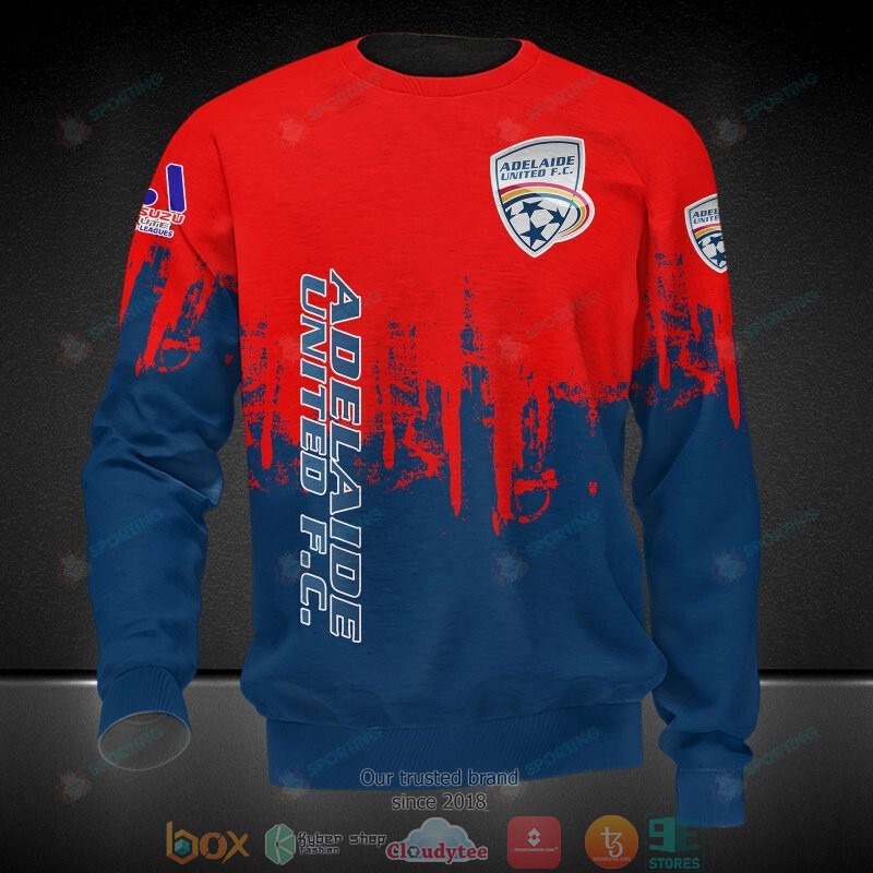 Adelaide United 3D Red Blue Shirt Adelaide United 3D Red Blue Shirt