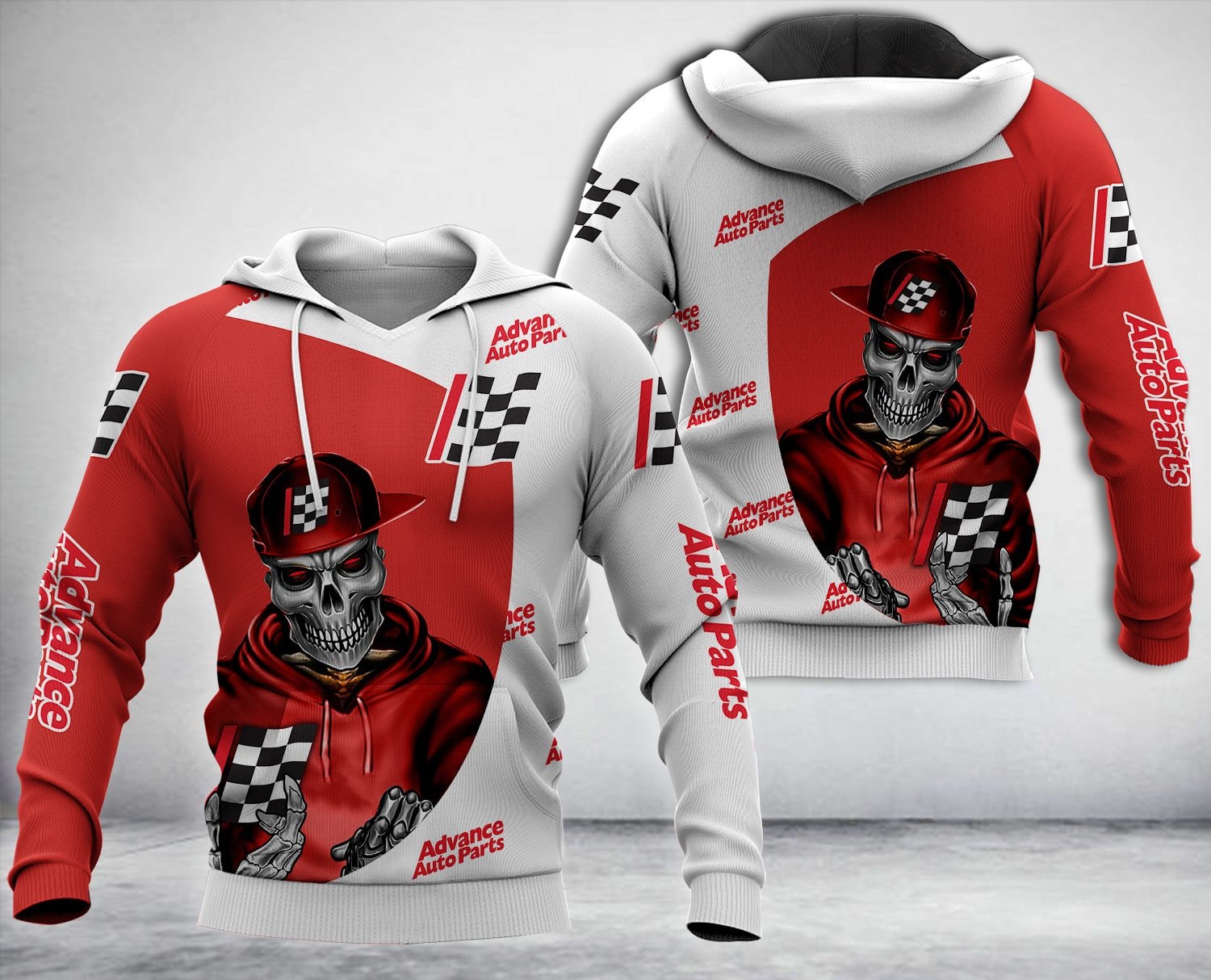 Advance Auto Parts Skull 3D Hoodie Advance Auto Parts Skull 3D Hoodie