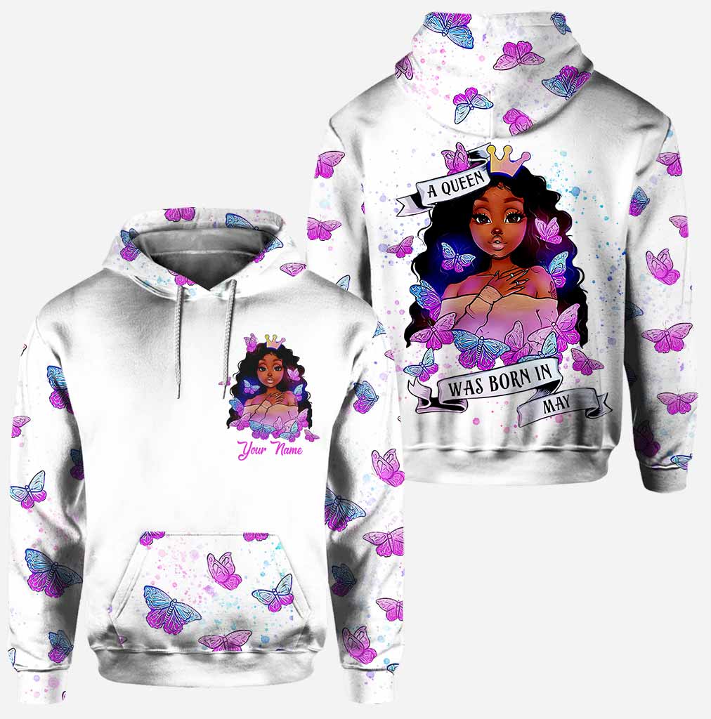 African-American-A-Queen-Was-Born-In-May-Personalized-All-Over-Printed-Hoodie-And-Leggings-2