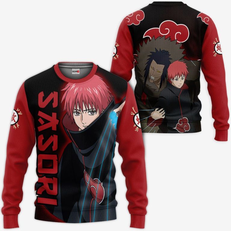 Akatsuki-Sasori-Naruto-Anime-3D-Hoodie-Bomber-Jacket-2