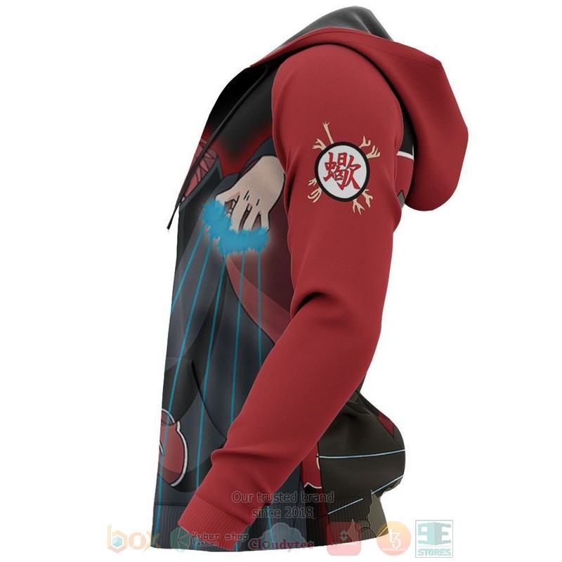 Akatsuki Sasori Naruto Anime 3D Hoodie Akatsuki Sasori Naruto Anime 3D Hoodie