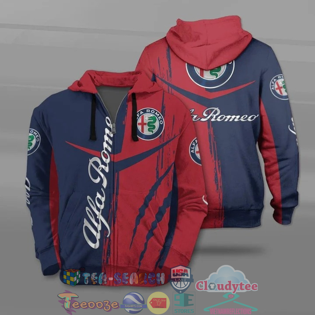 Alfa Romeo Ver 3 All Over Printed T-Shirt Hoodie Alfa Romeo Ver 3 All Over Printed T-Shirt Hoodie