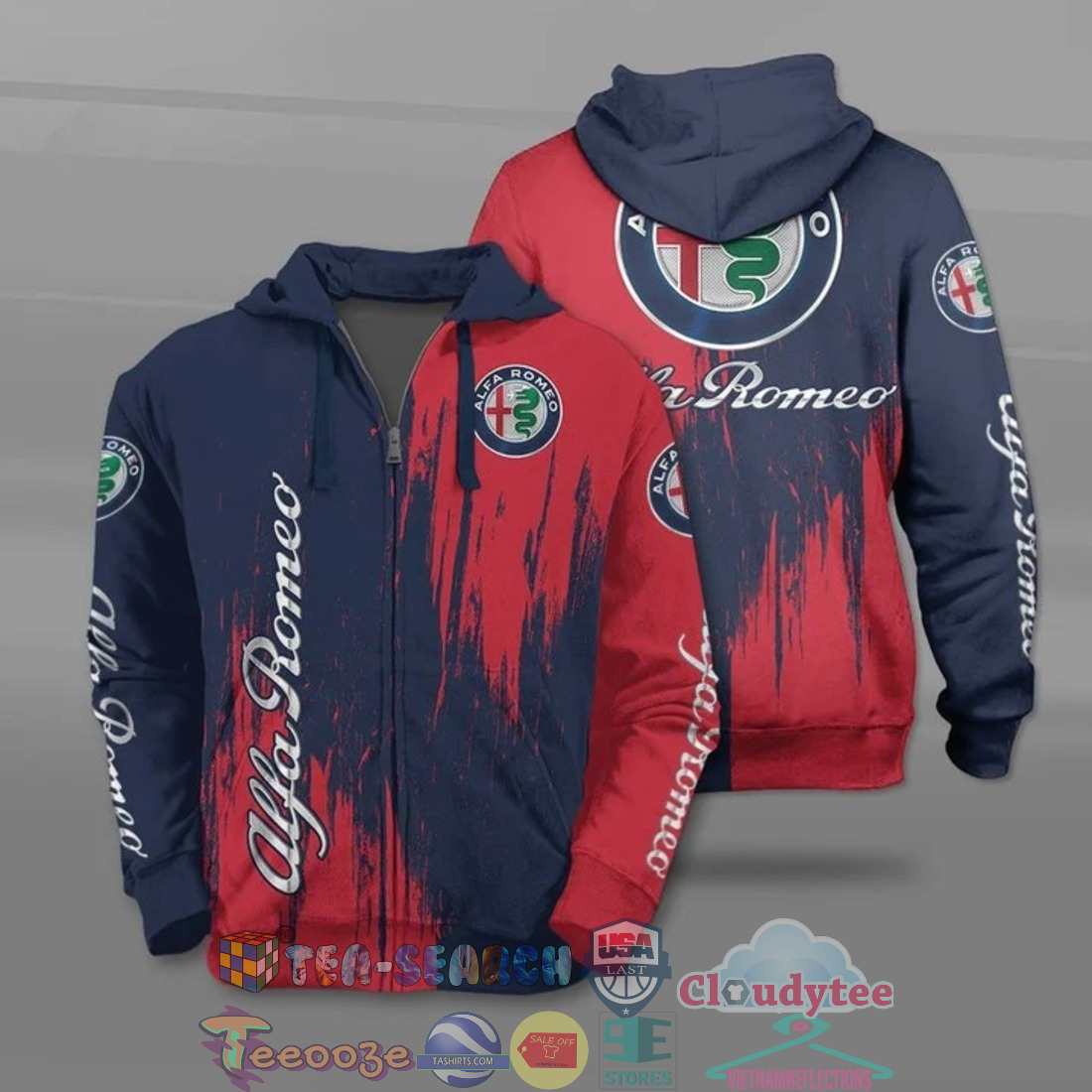 Alfa Romeo Ver 4 All Over Printed T-Shirt Hoodie Alfa Romeo Ver 4 All Over Printed T-Shirt Hoodie
