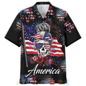 America Independence Day Skull 3D Hoodie