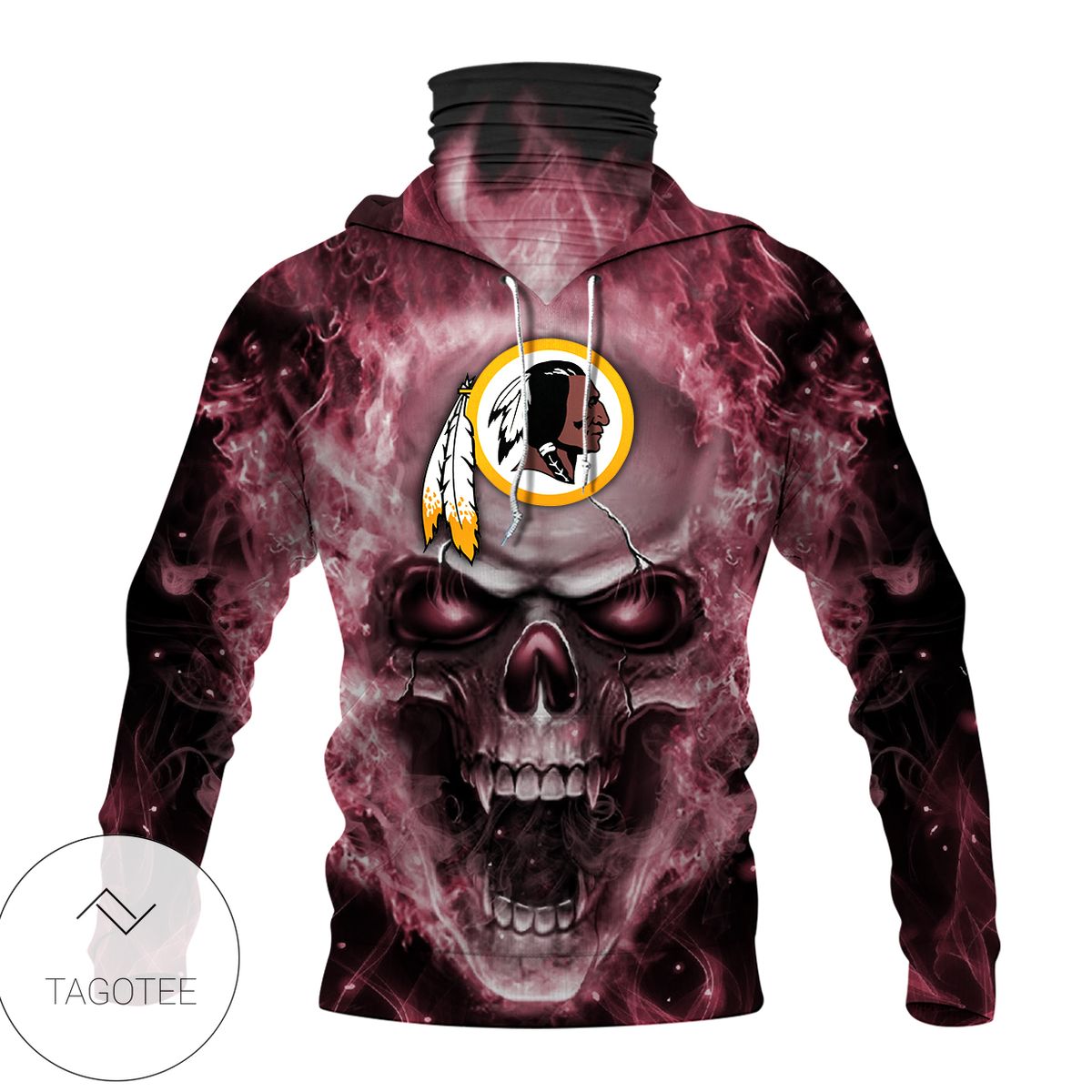 American Native Skull Purple Fire Mask Hoodie American Native Skull Purple Fire Mask Hoodie