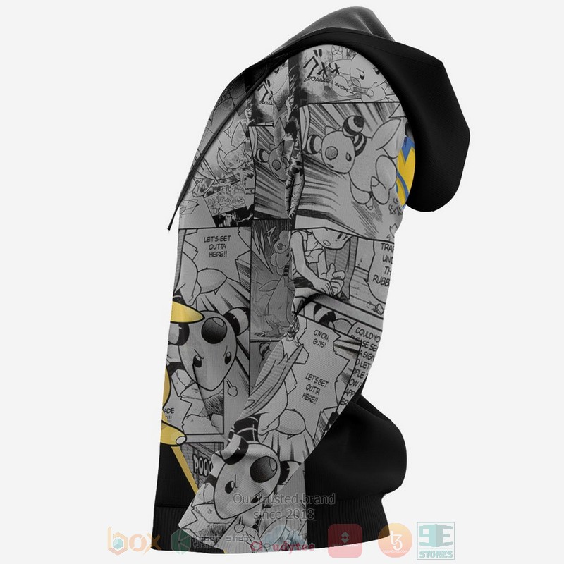 Ampharos Custom Pokemon Anime-Manga 3D Hoodie Ampharos Custom Pokemon Anime-Manga 3D Hoodie
