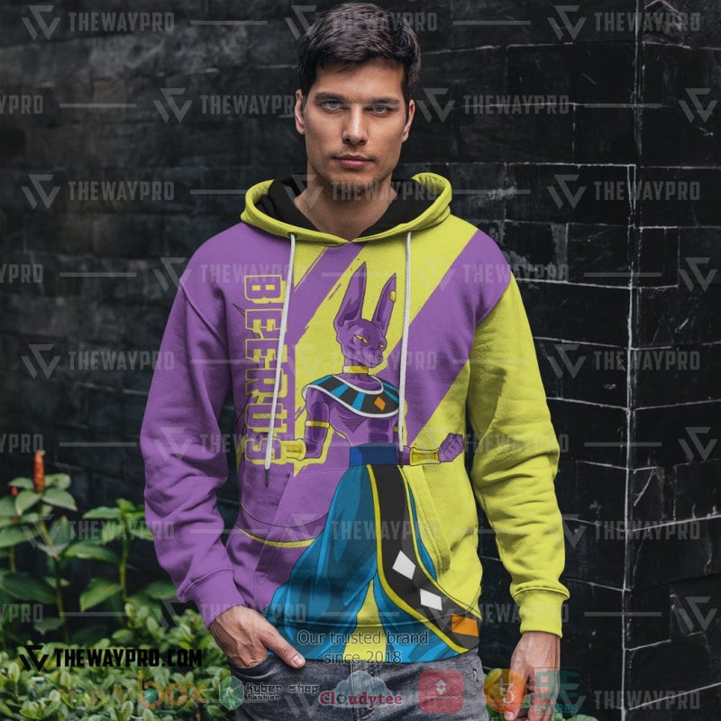 Anime Dragon Ball Beerus God Of Destruction 3D Hoodie Anime Dragon Ball Beerus God Of Destruction 3D Hoodie
