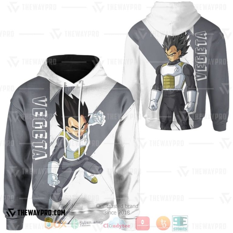 Anime-Dragon-Ball-Vegeta-Grey-White-3D-Hoodie-1