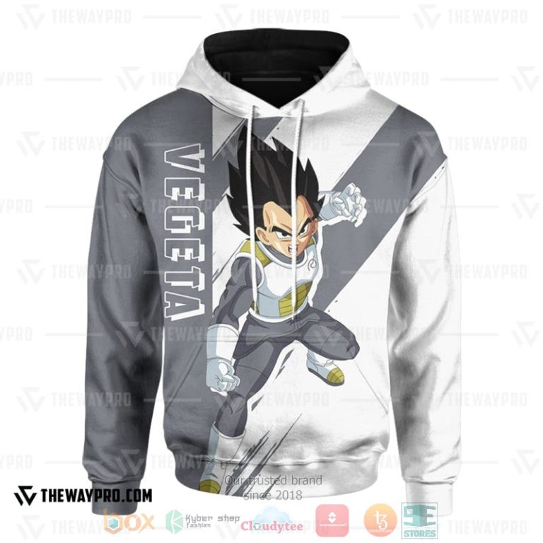 Anime-Dragon-Ball-Vegeta-Grey-White-3D-Hoodie-2