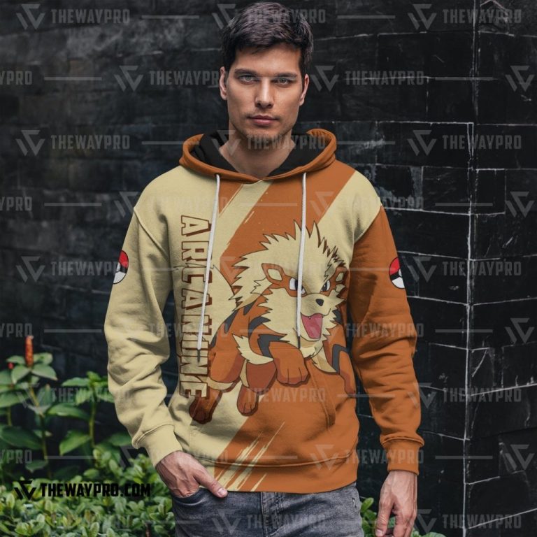 Anime-Pokemon-Arcanine-3D-Hoodie-2