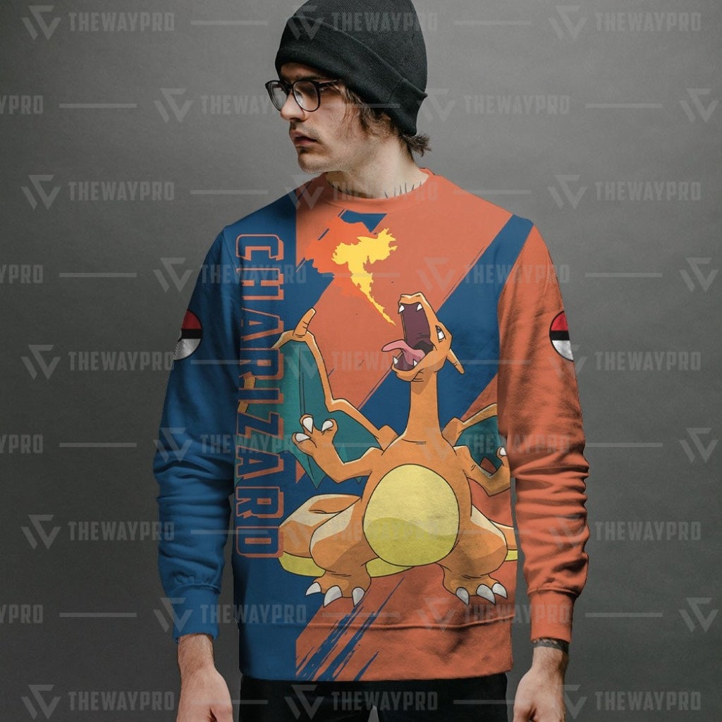 Anime Pokemon Charizard 3D Shirt Anime Pokemon Charizard 3D Shirt