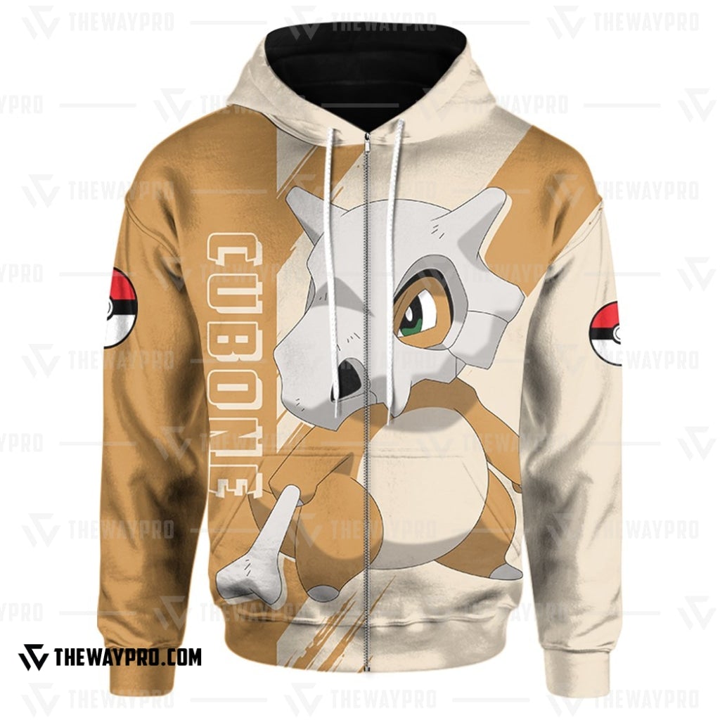 Anime Pokemon Cubone 3D Hoodie Anime Pokemon Cubone 3D Hoodie