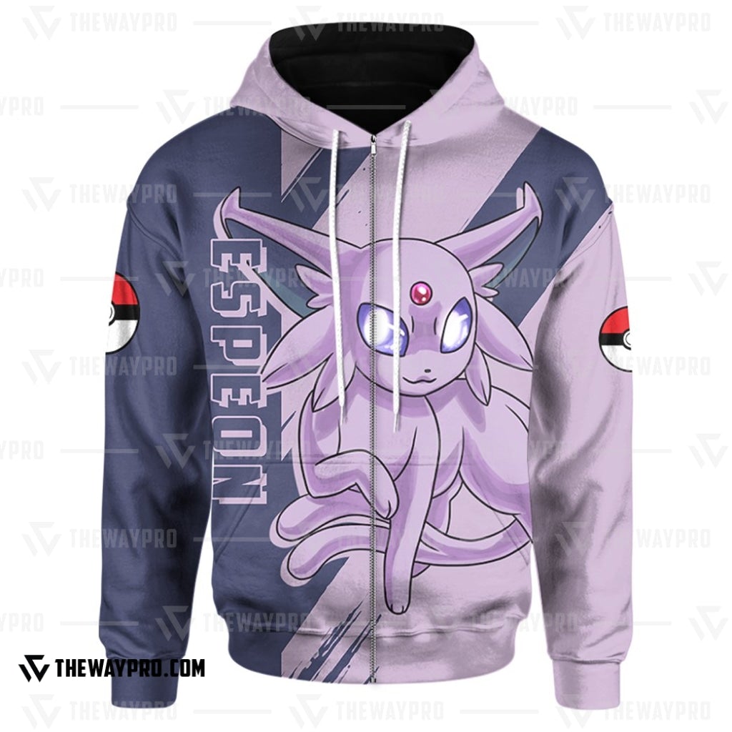 Anime Pokemon Espeon 3D Hoodie Anime Pokemon Espeon 3D Hoodie