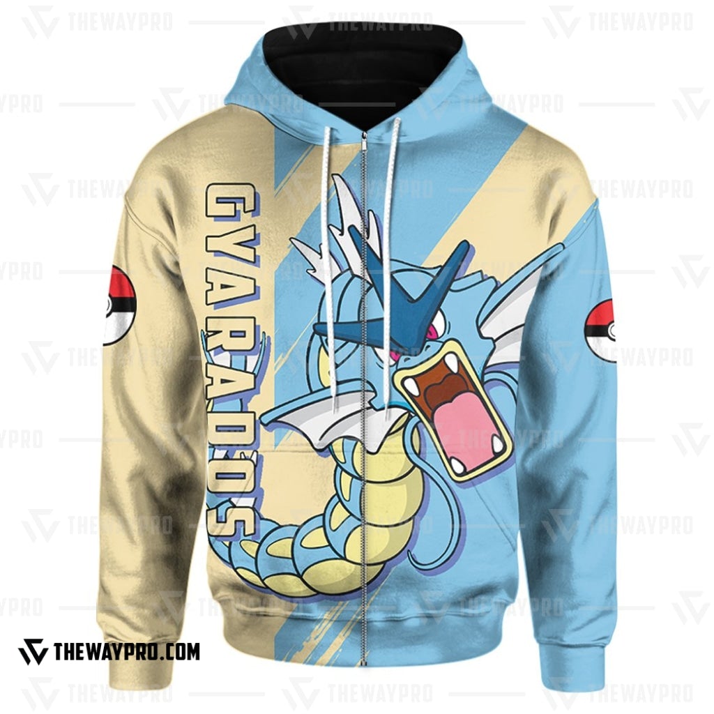 Anime Pokemon Gyarados 3D Hoodie Anime Pokemon Gyarados 3D Hoodie
