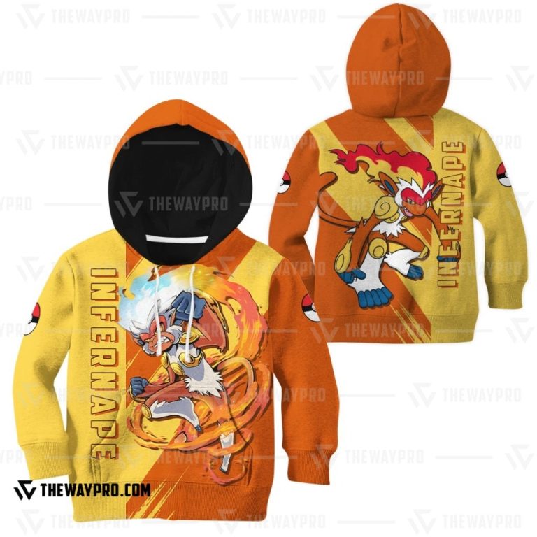 Anime-Pokemon-Infernape-Kid-3D-Hoodie-2