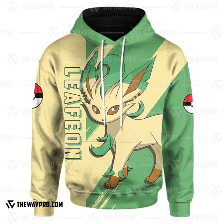 Anime-Pokemon-Leafeon-3D-Hoodie-3