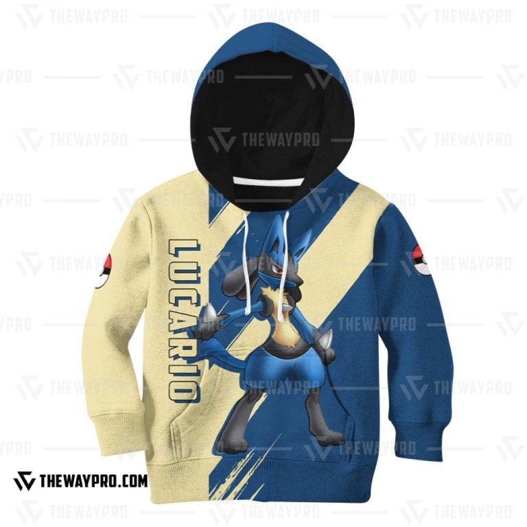 Anime-Pokemon-Lucario-Kid-3D-Hoodie-1