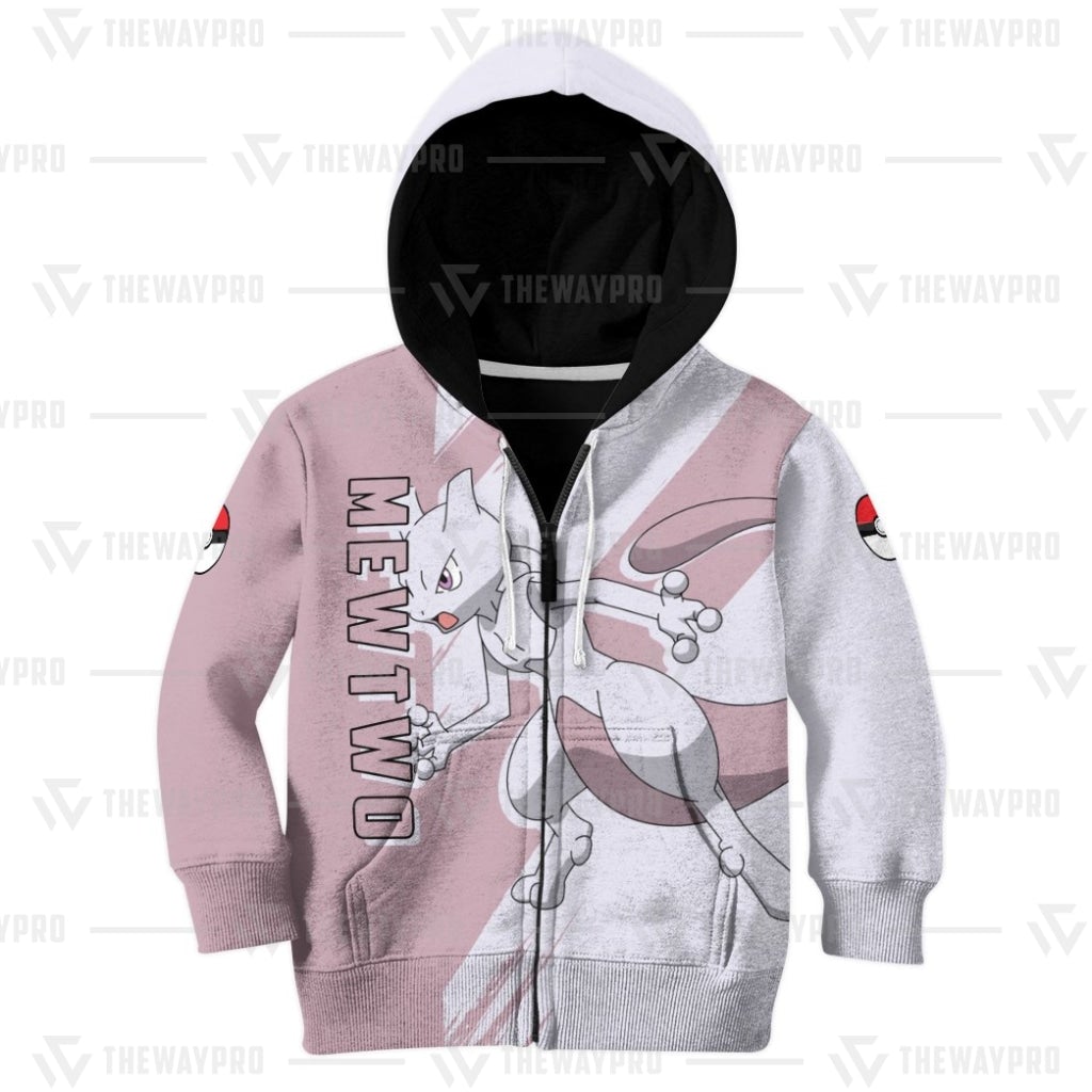 Anime Pokemon Mewtwo Kid 3D Hoodie Anime Pokemon Mewtwo Kid 3D Hoodie