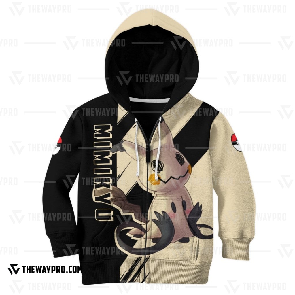 Anime Pokemon Mimikyu Kid 3D Hoodie Anime Pokemon Mimikyu Kid 3D Hoodie