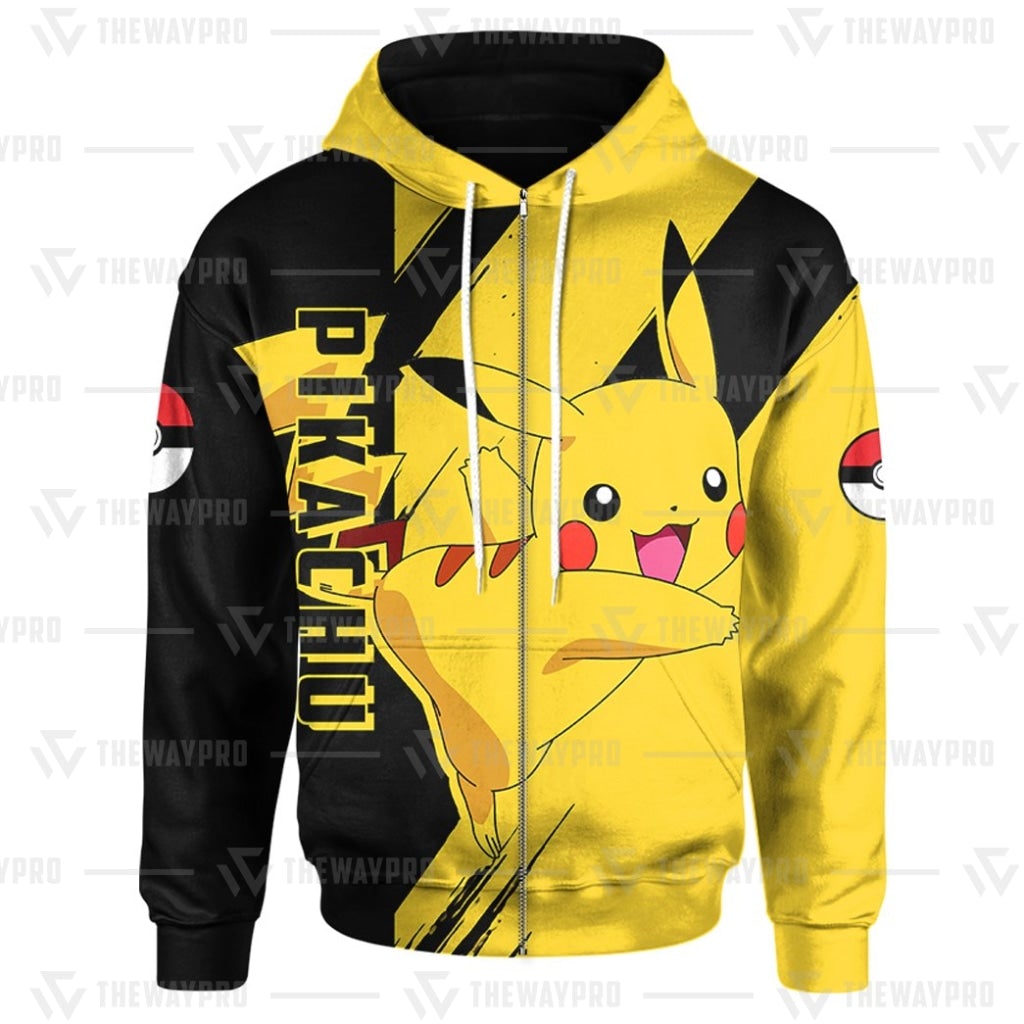 Anime Pokemon Pikachu 3D Hoodie Anime Pokemon Pikachu 3D Hoodie