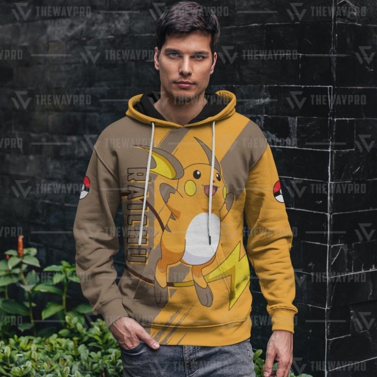 Anime-Pokemon-Raichu-3D-Hoodie-2