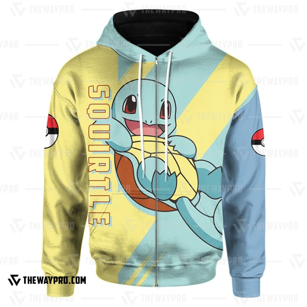 Anime Pokemon Squirtle 3D Hoodie Anime Pokemon Squirtle 3D Hoodie