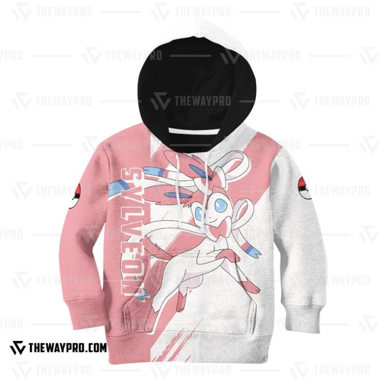 Anime-Pokemon-Sylveon-Kid-3D-Hoodie-1