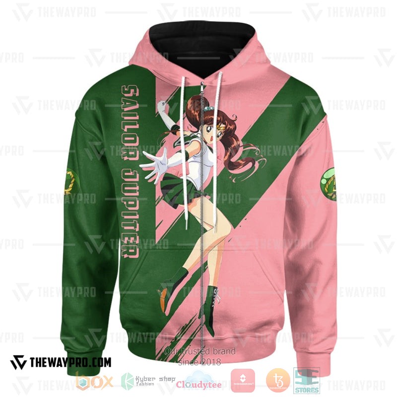 Anime Sailor Jupiter 3D Hoodie Anime Sailor Jupiter 3D Hoodie