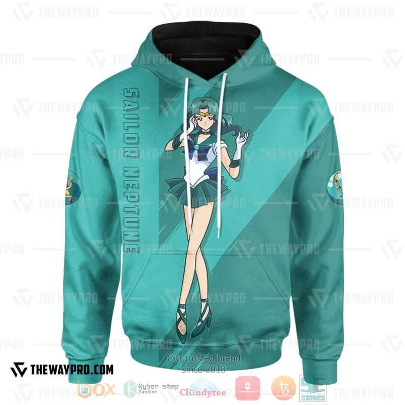 Anime Sailor Neptune 3D Hoodie Anime Sailor Neptune 3D Hoodie