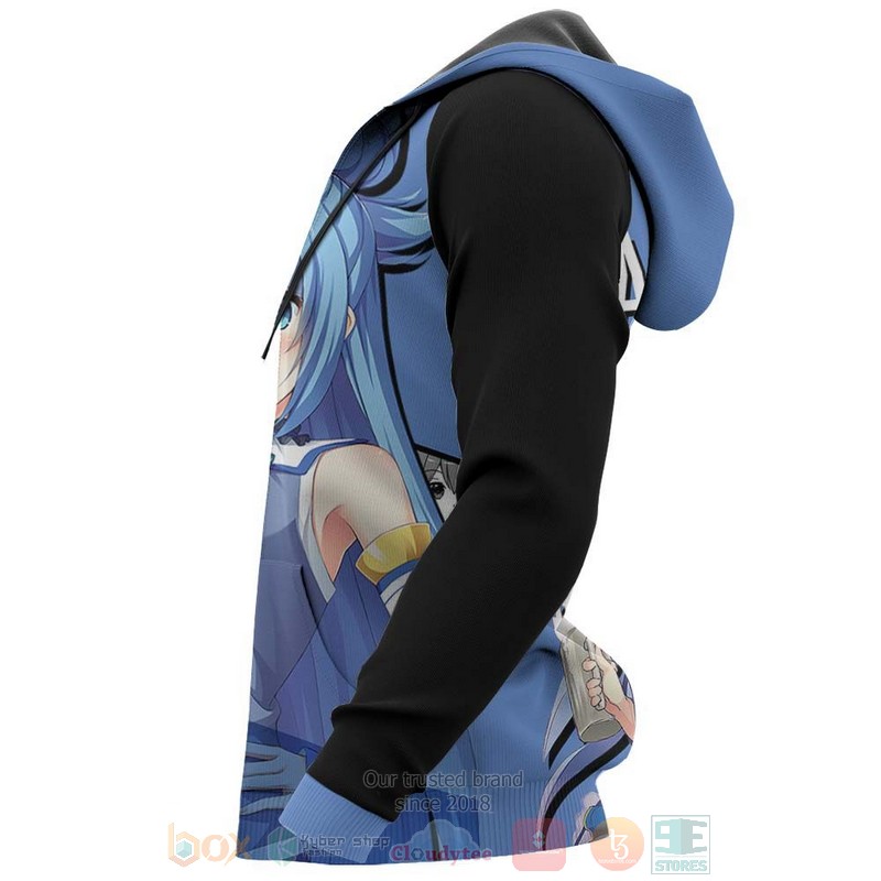 Aqua Konosuba Anime 3D Hoodie Aqua Konosuba Anime 3D Hoodie