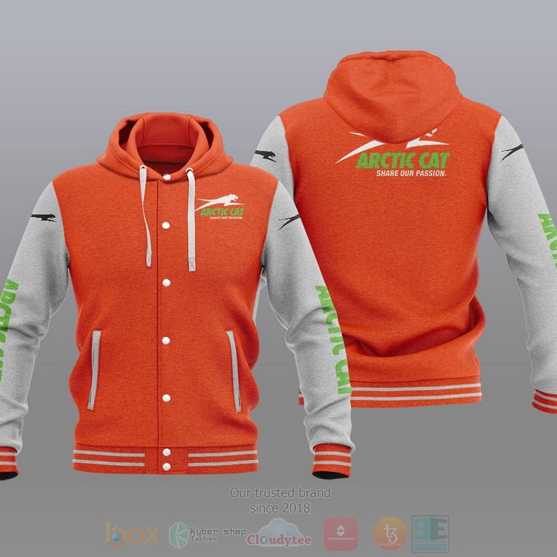Arctic Cat Share Our Passion Car Baseball Jacket Hoodie Arctic Cat Share Our Passion Car Baseball Jacket Hoodie