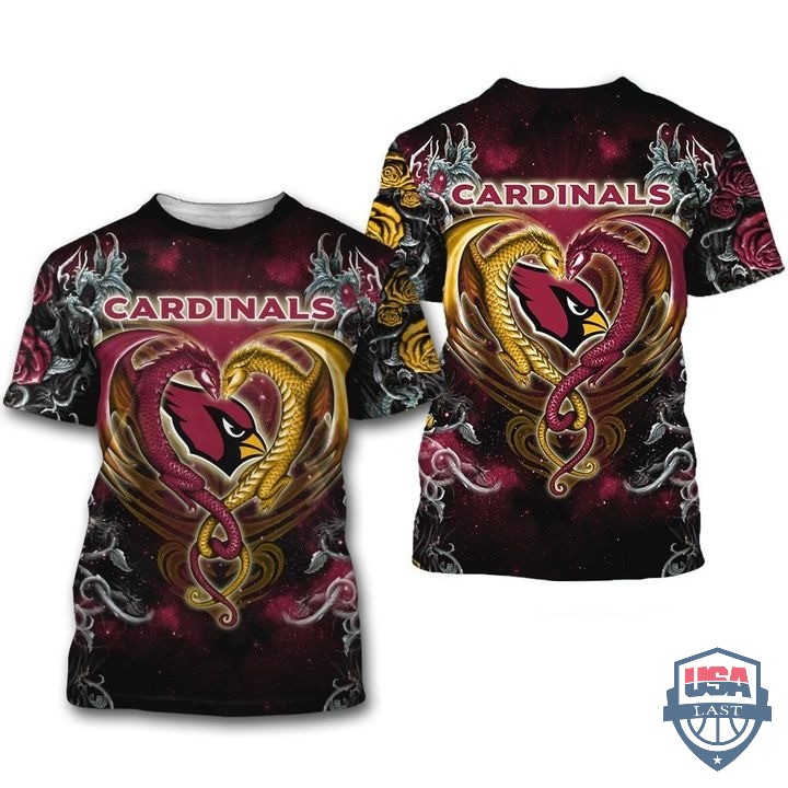 Arizona Cardinals Dragon Nfl 3D Hoodie T-Shirt Arizona Cardinals Dragon Nfl 3D Hoodie T-Shirt