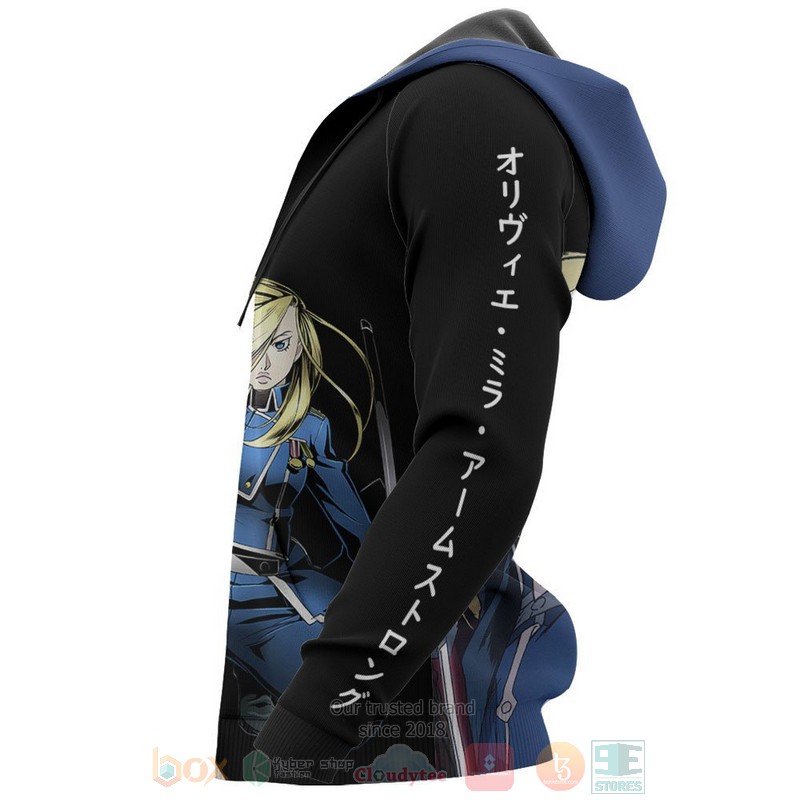 Armstrong Olivier Mira Custom Fullmetal Alchemist Anime 3D Hoodie Armstrong Olivier Mira Custom Fullmetal Alchemist Anime 3D Hoodie