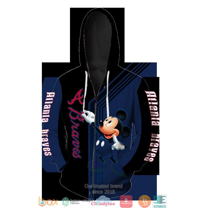 Atlanta Braves Mickey Mouse 3D Full All Over Print Shirt Atlanta Braves Mickey Mouse 3D Full All Over Print Shirt