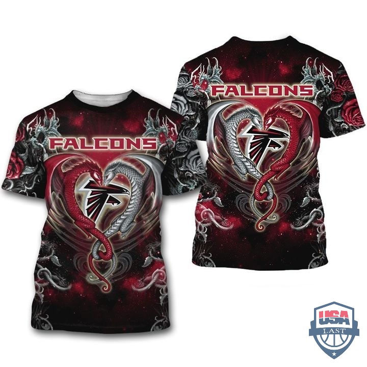 Atlanta Falcons Dragon Nfl 3D Hoodie T-Shirt Atlanta Falcons Dragon Nfl 3D Hoodie T-Shirt