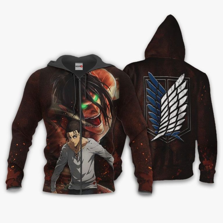Attack On Titan Eren Yeager Aot Final Season Anime 3D Hoodie Attack On Titan Eren Yeager Aot Final Season Anime 3D Hoodie
