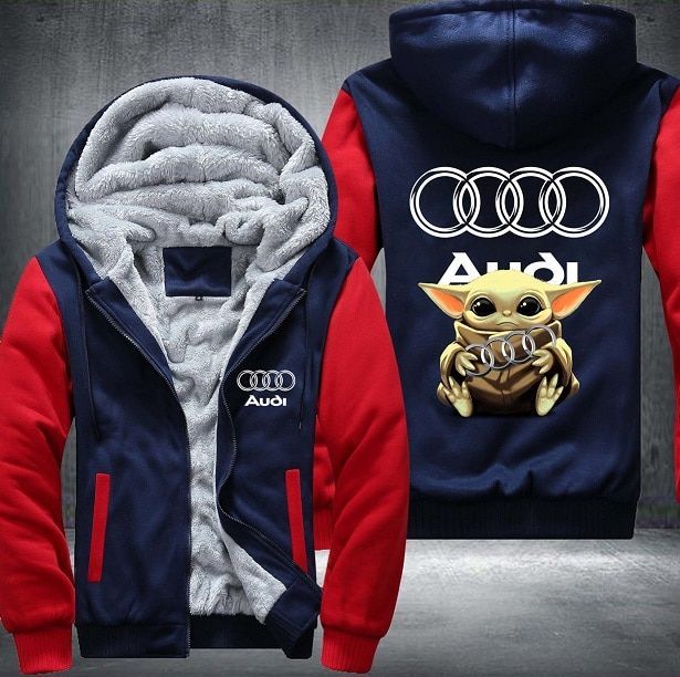Audi Baby Yoda Fleece Hoodie Jacket Audi Baby Yoda Fleece Hoodie Jacket