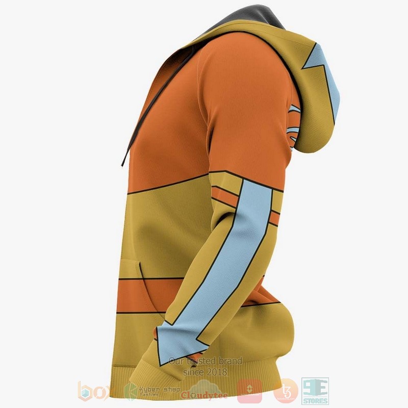 Avatar The Last Airbender Aang Uniform Anime Costume 3D Hoodie Avatar The Last Airbender Aang Uniform Anime Costume 3D Hoodie