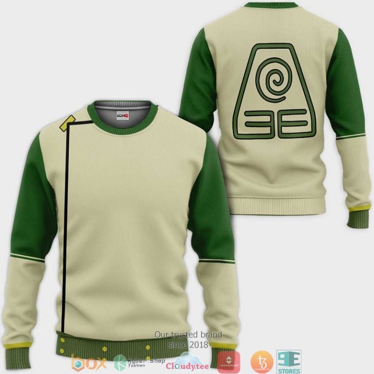 Avatar-The-Last-Airbender-Toph-Beifong-Anime-3D-Hoodie-Bomber-Jacket-2