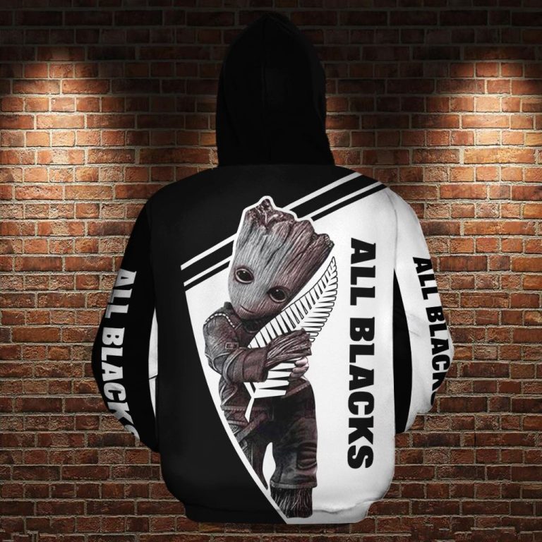 Baby-Groot-Hug-All-Black-3D-Hoodie-2