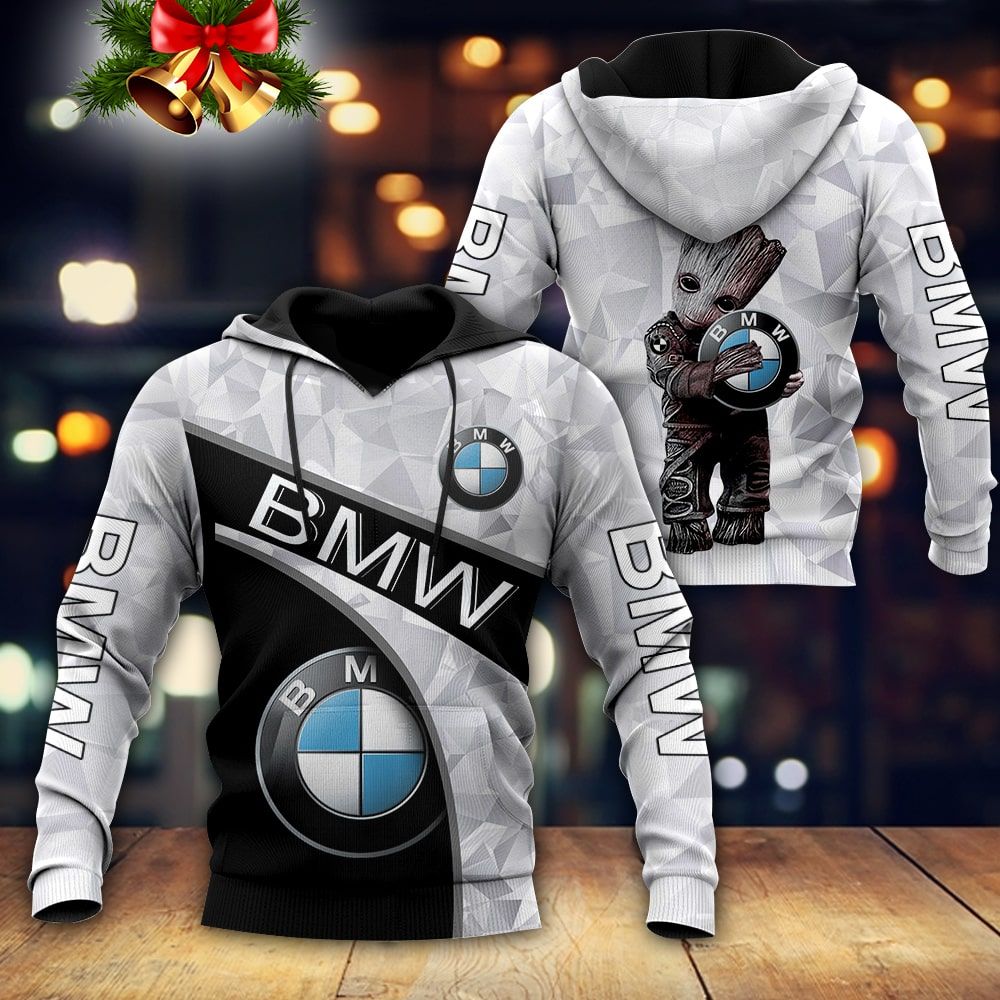 Baby Groot Hug Bmw 3D Hoodie Baby Groot Hug Bmw 3D Hoodie