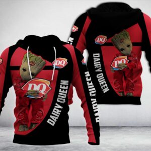 Baby Groot Hug Dairy Queen 3D Hoodie