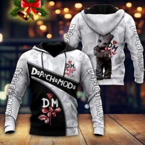 Baby Groot Hug Depeche Mode 3D Hoodie